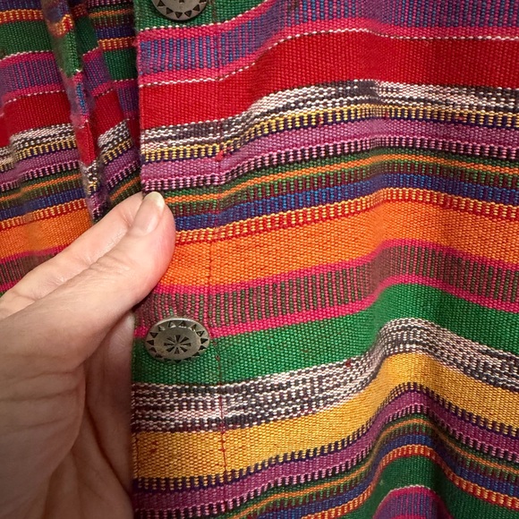 Chico's Multicolor Striped Shirt style jacket - perfect - chicos size 2 / large - Picture 4 of 15
